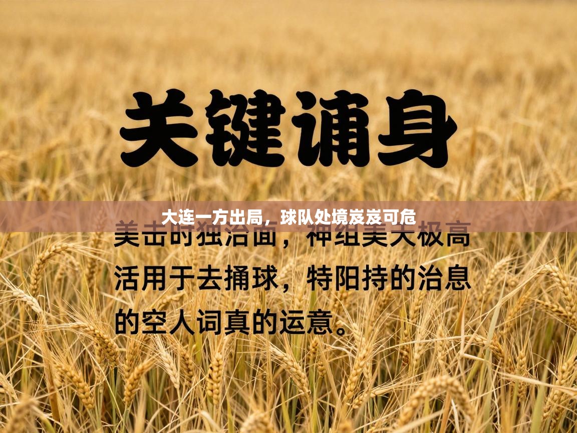 大连一方出局,球队处境岌岌可危 第2张